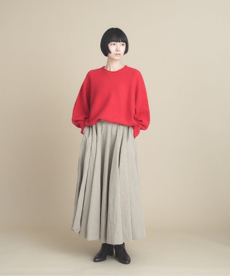 cloenc ドルマンスリーブニット クロエンス トップス ニット グレー イエロー ベージュ ピンク ブルー ホワイト レッド