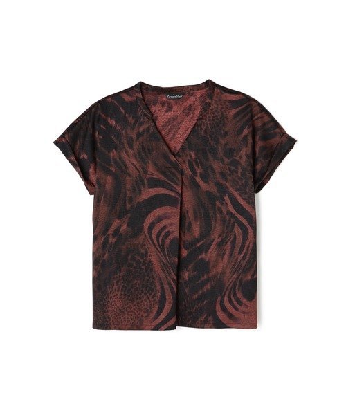 【SALE/50%OFF】TORNADO MART 【LADIES'】TORNADO MART∴MIXアニマルスキッパーブラウス トルネードマート トップス そ...