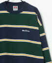 【SALE/5%OFF】BEN DAVIS ベンデイビス Tシャツ ティーシャツ メンズ 長袖 ボーダー ロンT ラザル トップス カットソー・Tシャツ ブラック グリーン イエロー ホワイト【送料無料】
