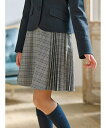 【SALE/30%OFF】組曲 KIDS 【150-170cm】サイドプリーツチェック スカート クミキョク スカート ロング・マキシスカート ネイビー グレー...