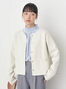 【SALE／10%OFF】earth music&ecology スポンディッシュポケット付きカーディガン 春/レディース/24SS アースミュージック&エコロジー トップス カーディガン ホワイト ベージュ ブルー ネイビー パープル レッド