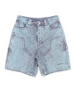 ア・ベイシング・エイプ A BATHING APE ACID WASH WORK SHORTS ア ベイシング エイプ パンツ ジーンズ・デニムパンツ ブルー【送料無料】