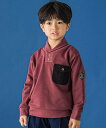 【SALE/30%OFF】BeBe Petits Pois Vert 【店舗限定】ヘチマ襟パッチトレーナー(95~150cm) ベベ オンライン ストア トップ...