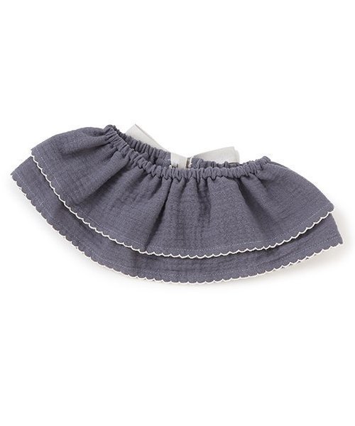 petit main ピコミシンつきフリル衿スタイ ナルミヤオンライン マタニティウェア・ベビー用品 スタイ・よだれかけ ベージュ ホワイト ピンク ブルー