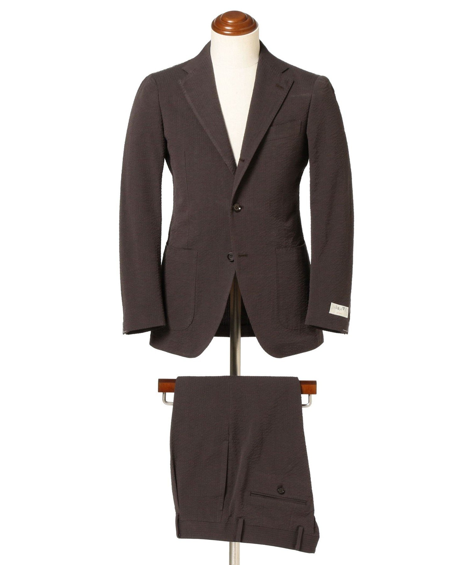 【SALE/40%OFF】BEAMS F BEAMS F / EASY SOLBIATI シアサッカー ソリッド スーツ ビームス アウトレット スーツ・フォーマル セットアップスーツ ブラウン【送料無料】