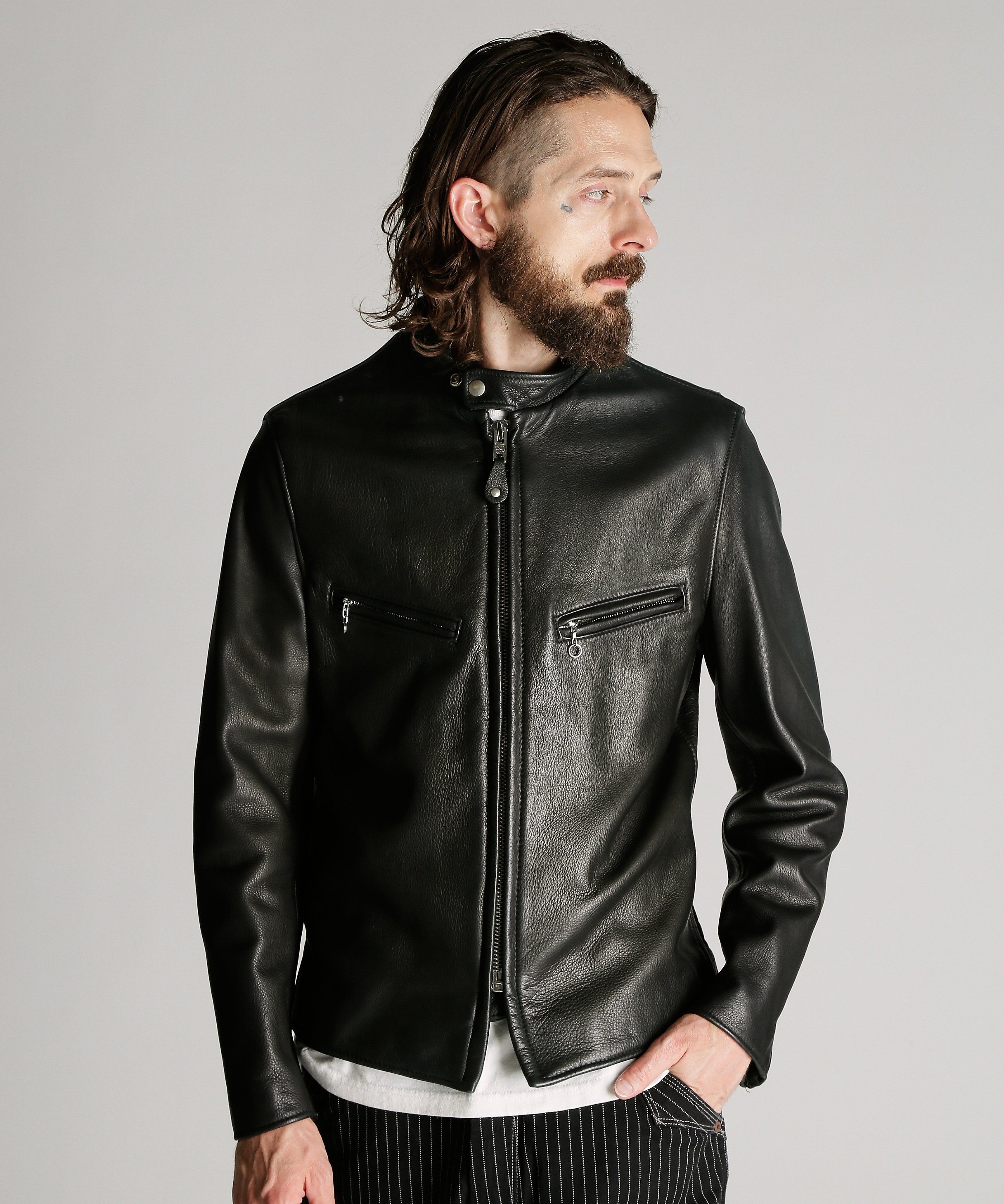 Schott 541XX CAFE RACER NEW NAKED/カフェレーサー ニューネイキッド ショット ジャケット・アウター ライダースジャケット ブラック【送料無料】