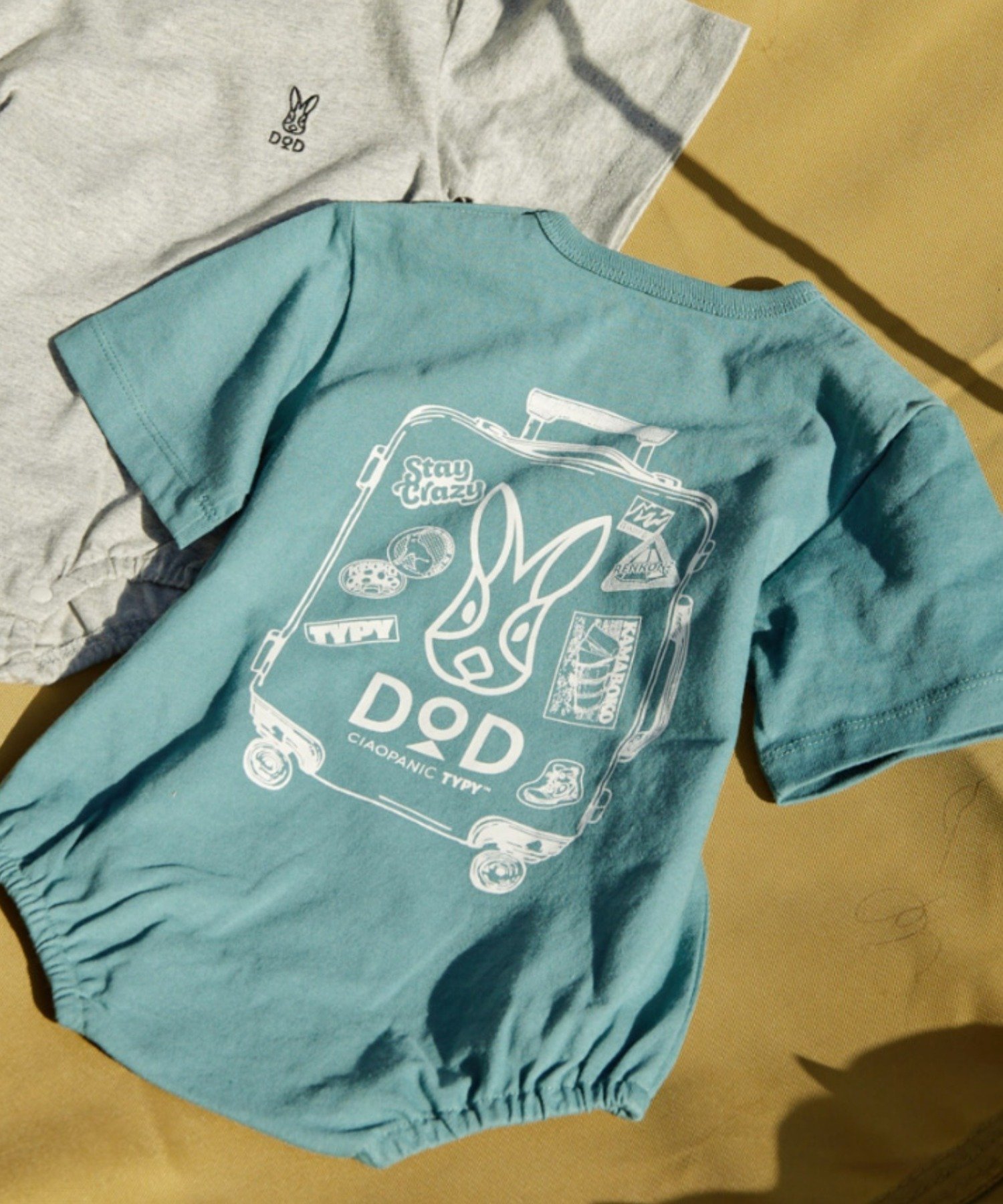 【SALE／74%OFF】CIAOPANIC TYPY 【DOD別注】コロコロタビッティー / ロンパース チャオパニックティピー マタニティウェア・ベビー用品 ロンパース・カバーオール ブルー グレーのサムネイル