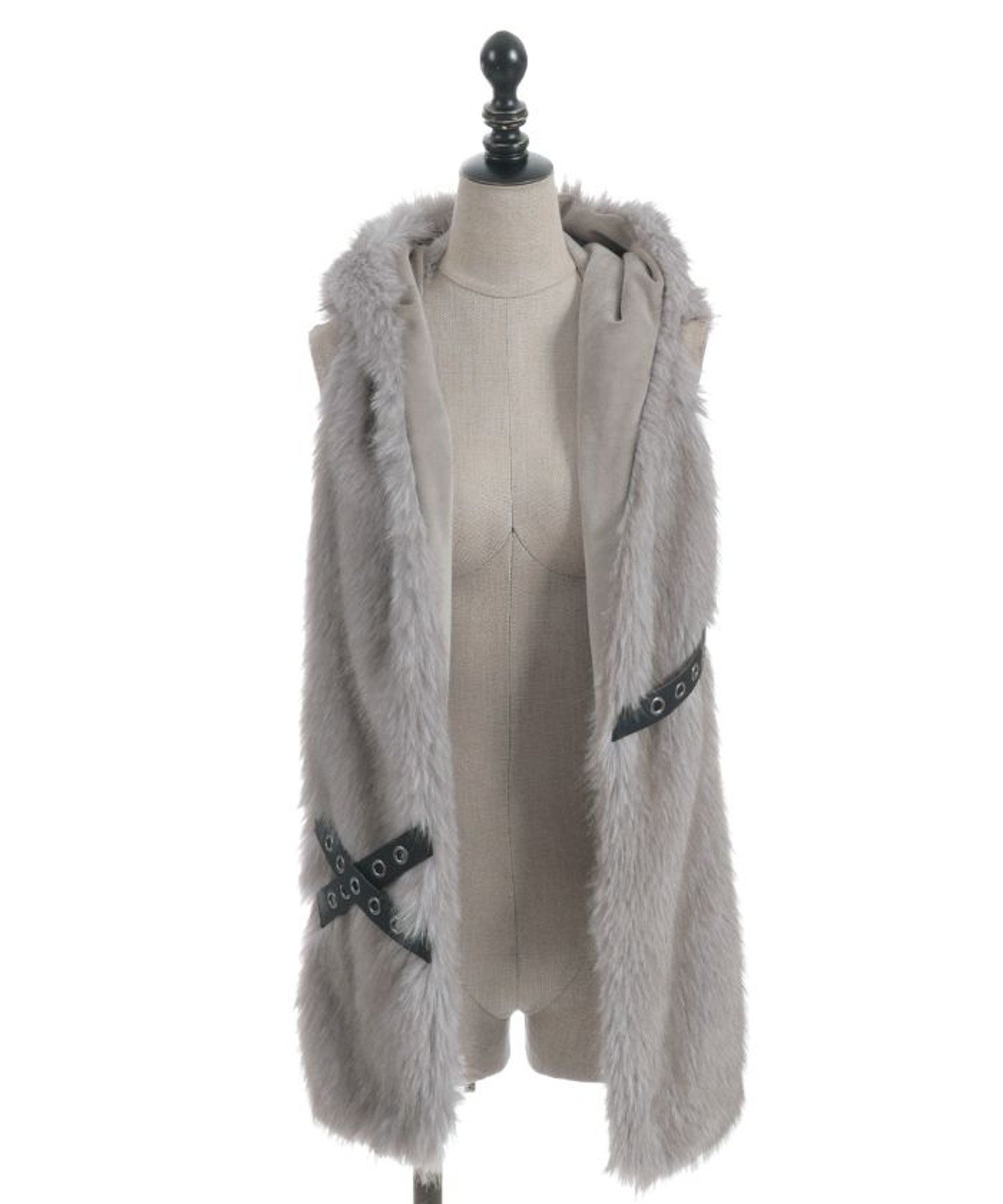 axes femme POETIQUE ネコミミファーフードマフラー アクシーズファム ファッション雑貨 マフラー・ス..