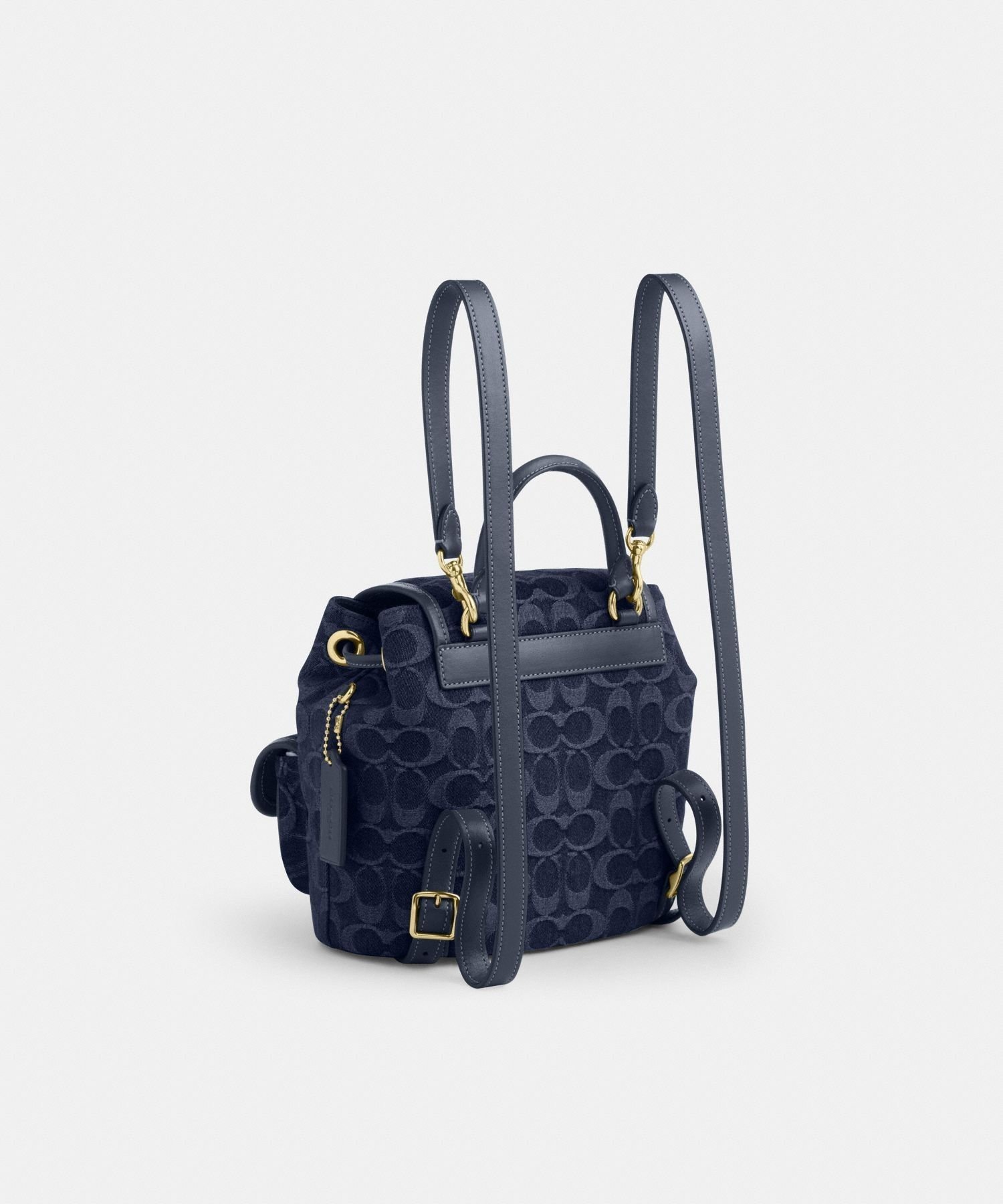 【SALE／60%OFF】COACH OUTLET 【公式】ハドリー バックパック・シグネチャー デニム コーチ　アウトレット バッグ リュック・バックパック ブルー【送料無料】