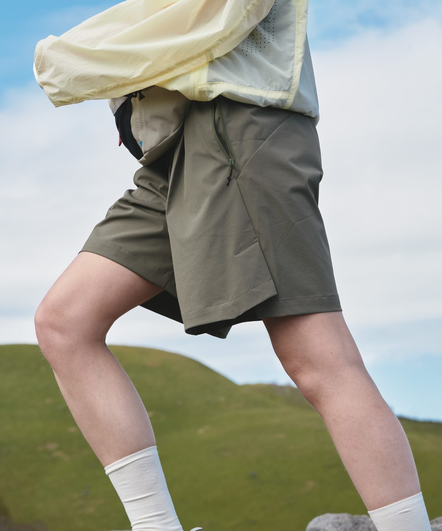 EKAL HIKE SHORTS アーバンリサーチドアーズ パンツ その他のパンツ グリーン ブラック【送料無料】