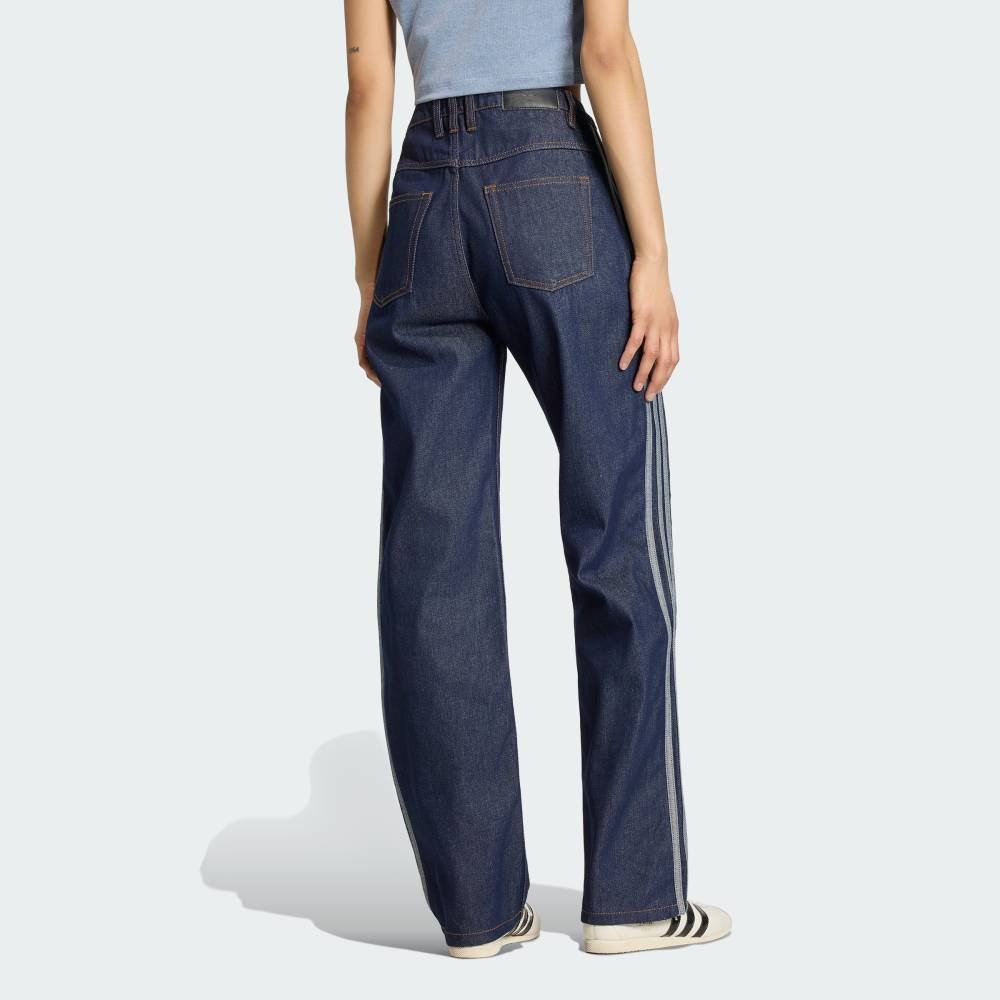 【公式】アディダス adidas 返品可 ファイヤーバード ミッドライズ ストレート デニムパンツ アディダス パンツ その他のパンツ ブルー
