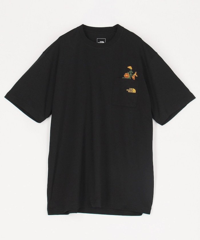 限定展開 THE NORTH FACE/ザ ノース フェイス S/S FD Flower Logo Tee/ショートスリーブフラッシュドライフラワーロゴティー フリークスストア トップス カットソー・Tシャツ ホワイト ブラック