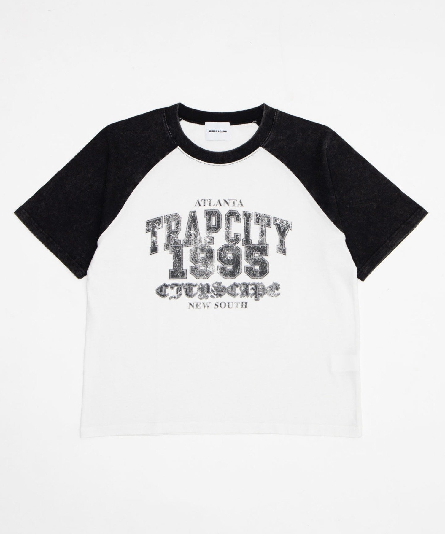 WEGO MEN'S ブリーチラグラングラフィックT(SS) ウィゴー トップス カットソー・Tシャツ ブラック