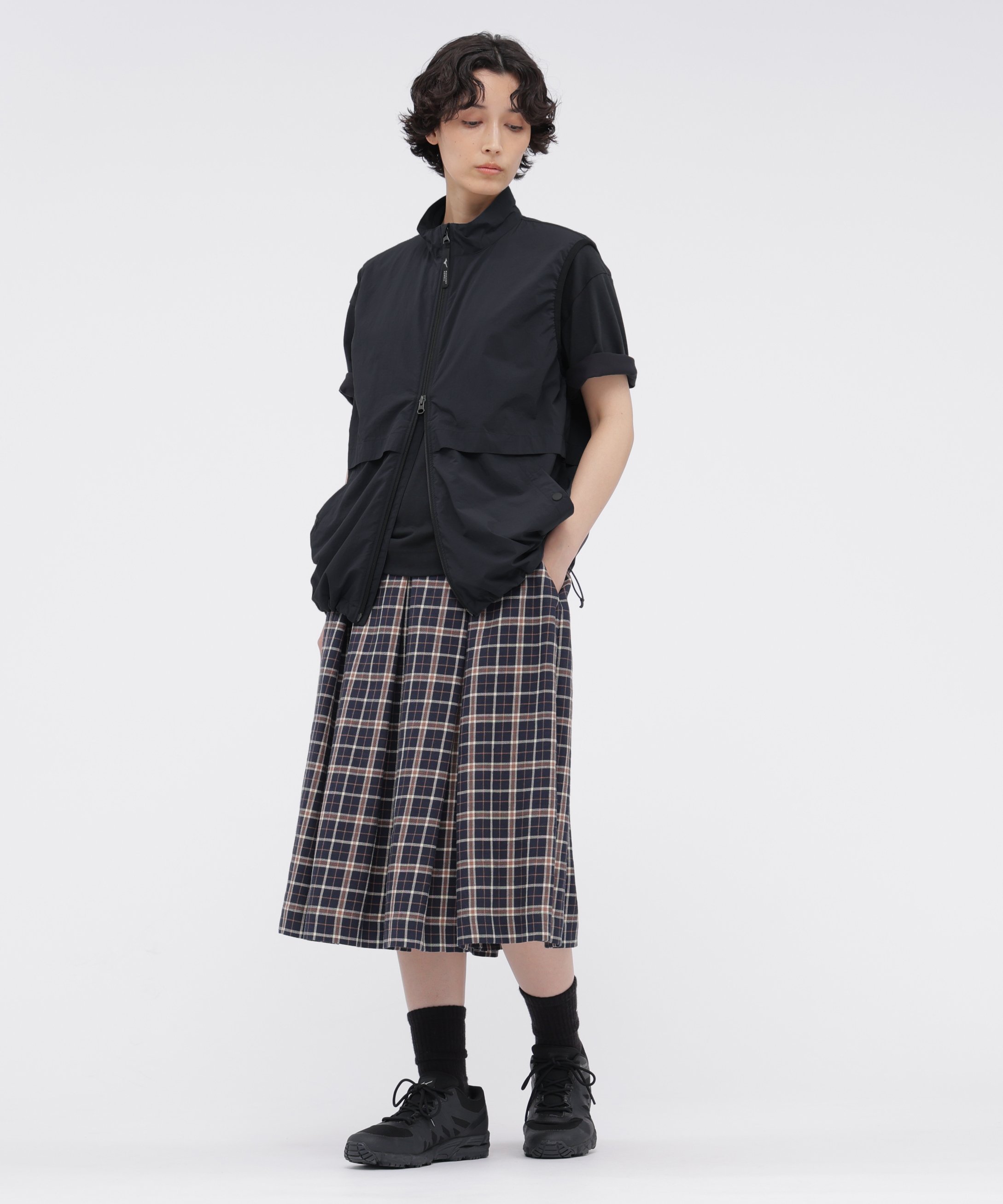 MARGARET HOWELL RECYCLED NYLON LIGHTWEIGHT RIP STOP BLOUSON/#REF! マーガレット・ハウエル ジャケット・アウター その他のジャケット・アウター ブラック グレー