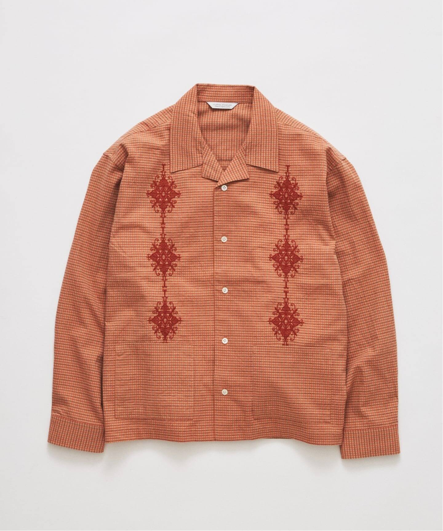 JOURNAL STANDARD プレイド グアヤベラ シャツ ジャーナル スタンダード トップス シャツ・ブラウス グリーン レッド ベージュ