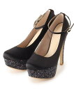 【SALE/70%OFF】ESPERANZA 厚底3WAYグリッター超ハイヒールパンプス エスペランサ シューズ・靴 パンプス ブラック ピンク ベージュ