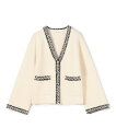 【SALE/40%OFF】DES PRES ウールカシミヤミラノリブ Vネックカーディガン トゥモローランド トップス カーディガン ホワイト【送料無料】