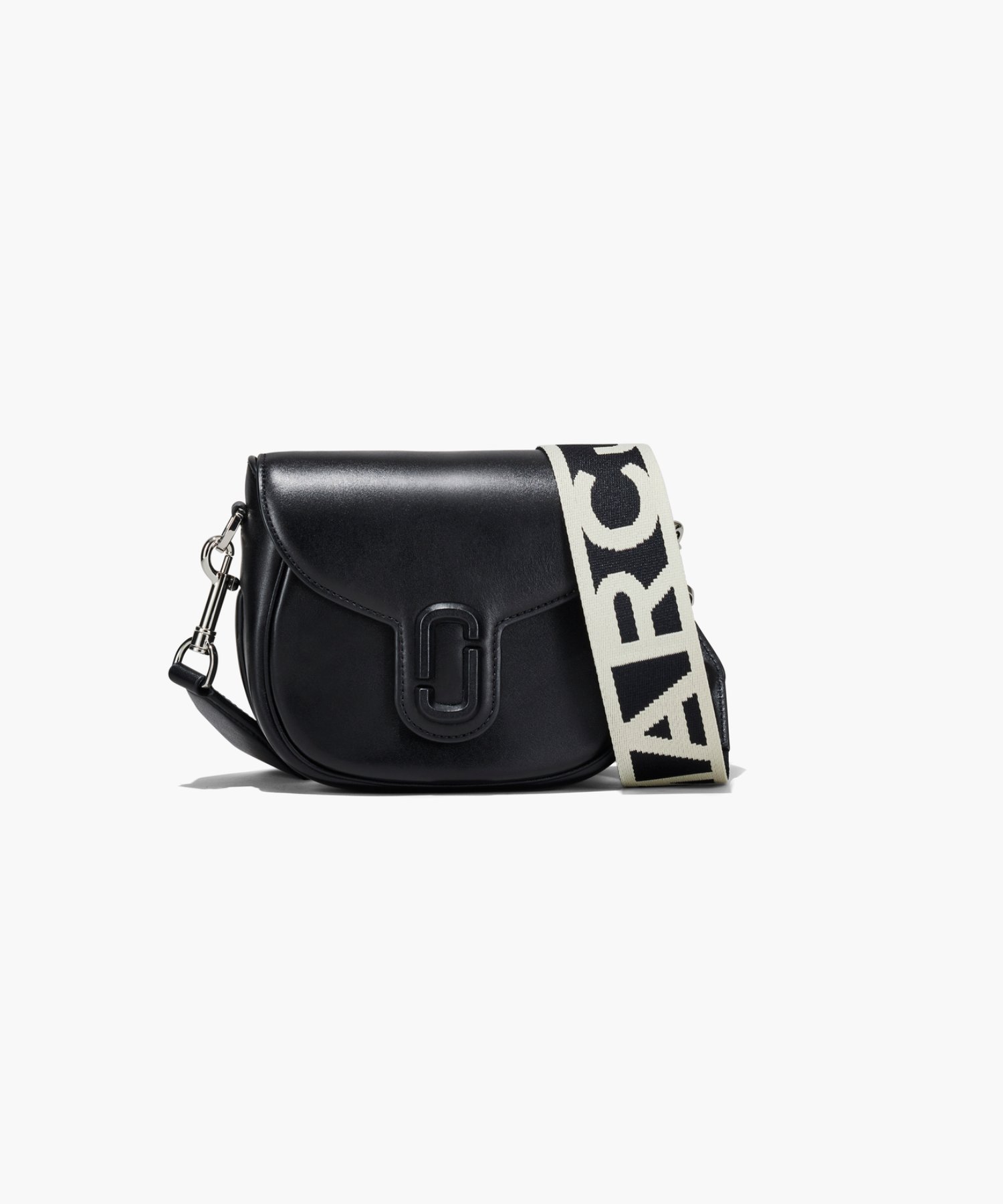 マークジェイコブス バッグ（レディース） MARC JACOBS 【公式】THE LEATHER COVERED J MARC SMALL SADDLE BAG/ザ レザー カバード Jマーク スモール サドルバッグ マーク ジェイコブス バッグ ショルダーバッグ ブラック【送料無料】