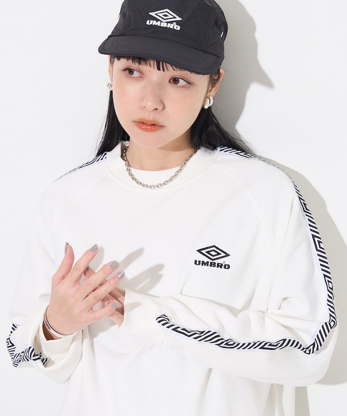 SALE30%OFFUMBRO  Line Logo Sweat ե꡼ȥ ȥåץ åȡȥ졼ʡ ۥ磻 졼 ١ ֥롼 ͥӡ̵