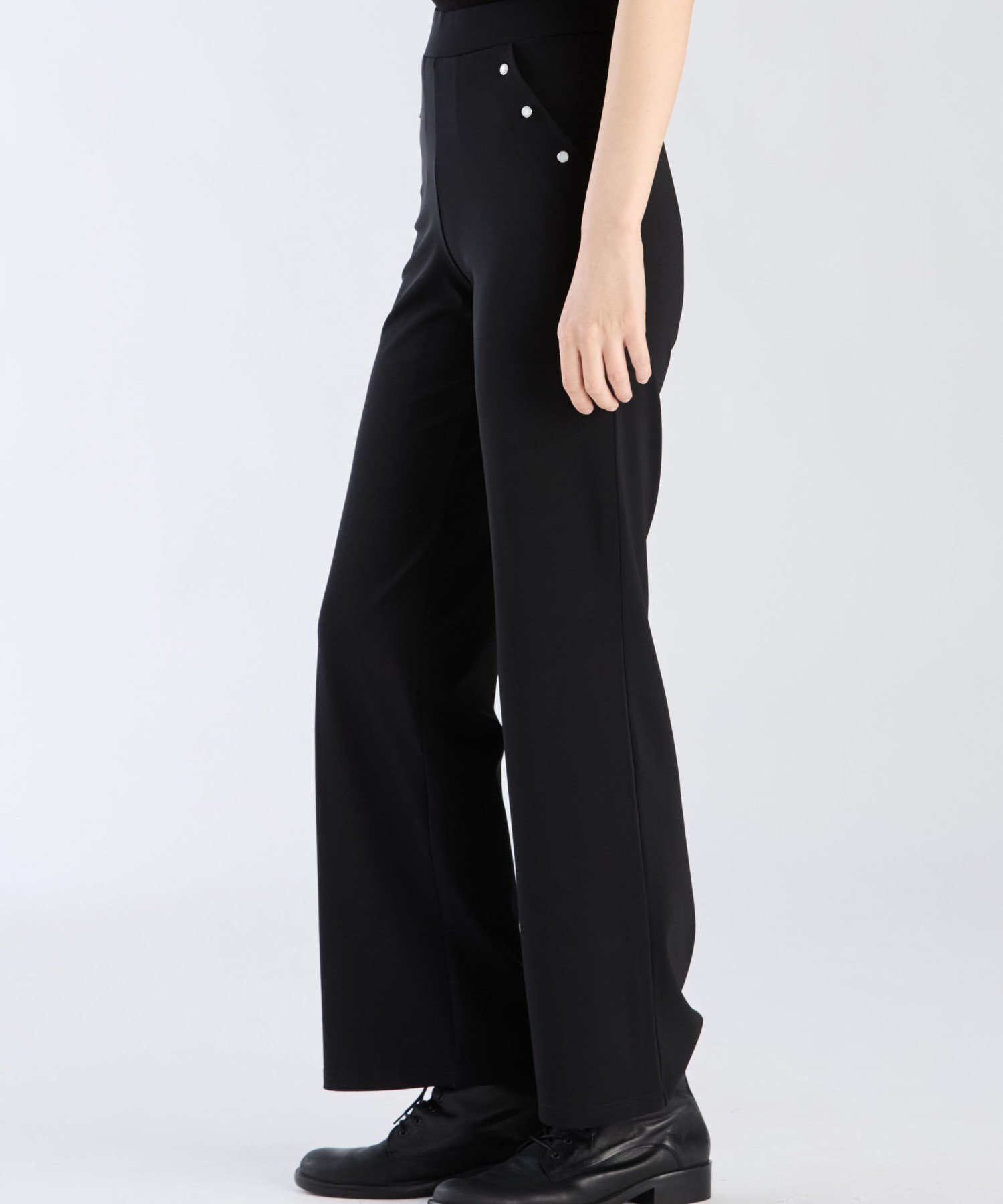 ジャージー ワイドパンツ "Sailor" アニエスベー パンツ その他のパンツ ブラック