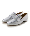 【SALE/32%OFF】MODE ET JACOMO ポインテッドトゥコインローファー モード・エ・ジャコモ×イング シューズ・靴 ローファー ホワイト【送料...
