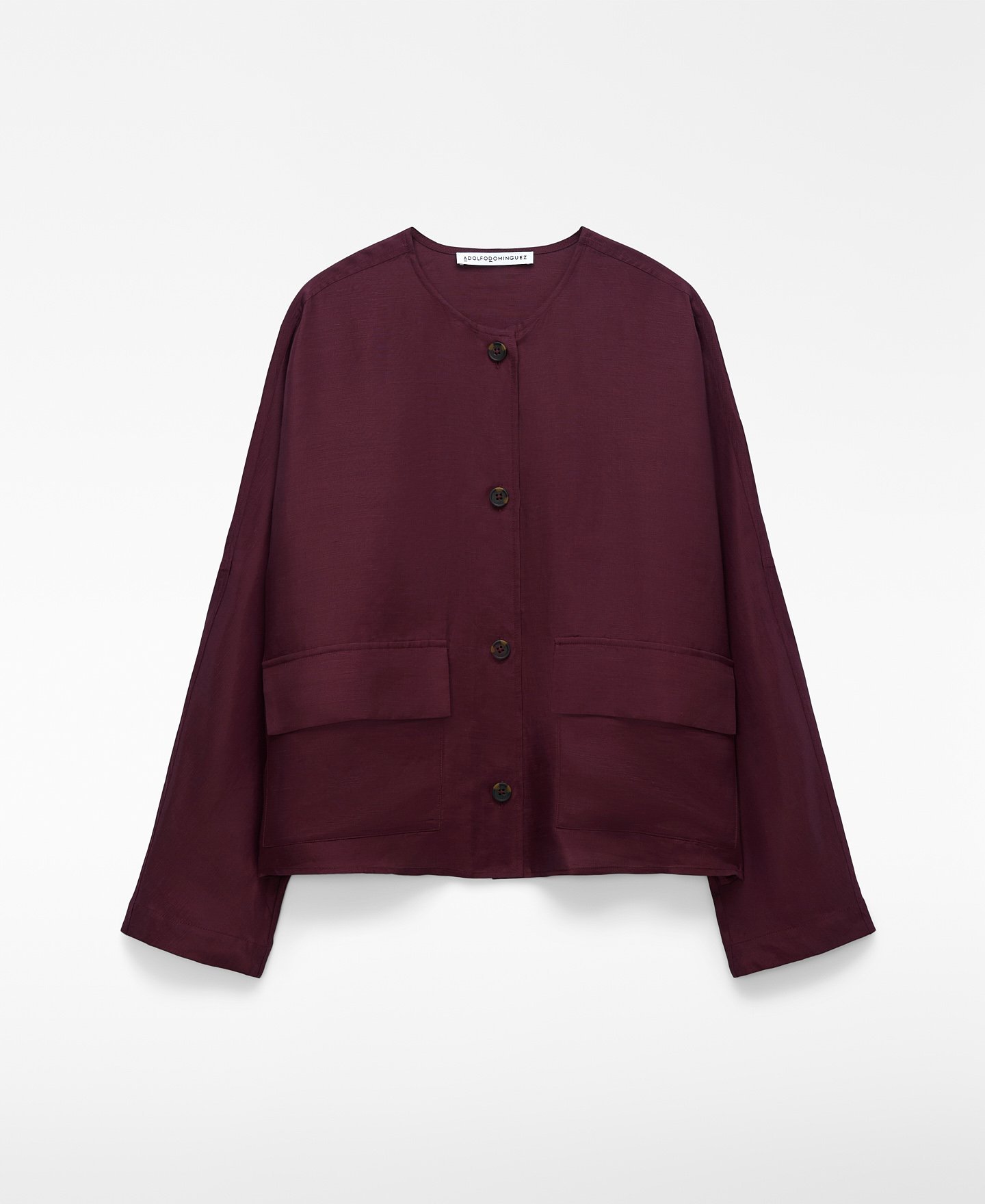ADOLFO DOMINGUEZ リネン混 シャツジャケット レディース【26SS】 アドルフォドミンゲス トップス シャツ・ブラウス