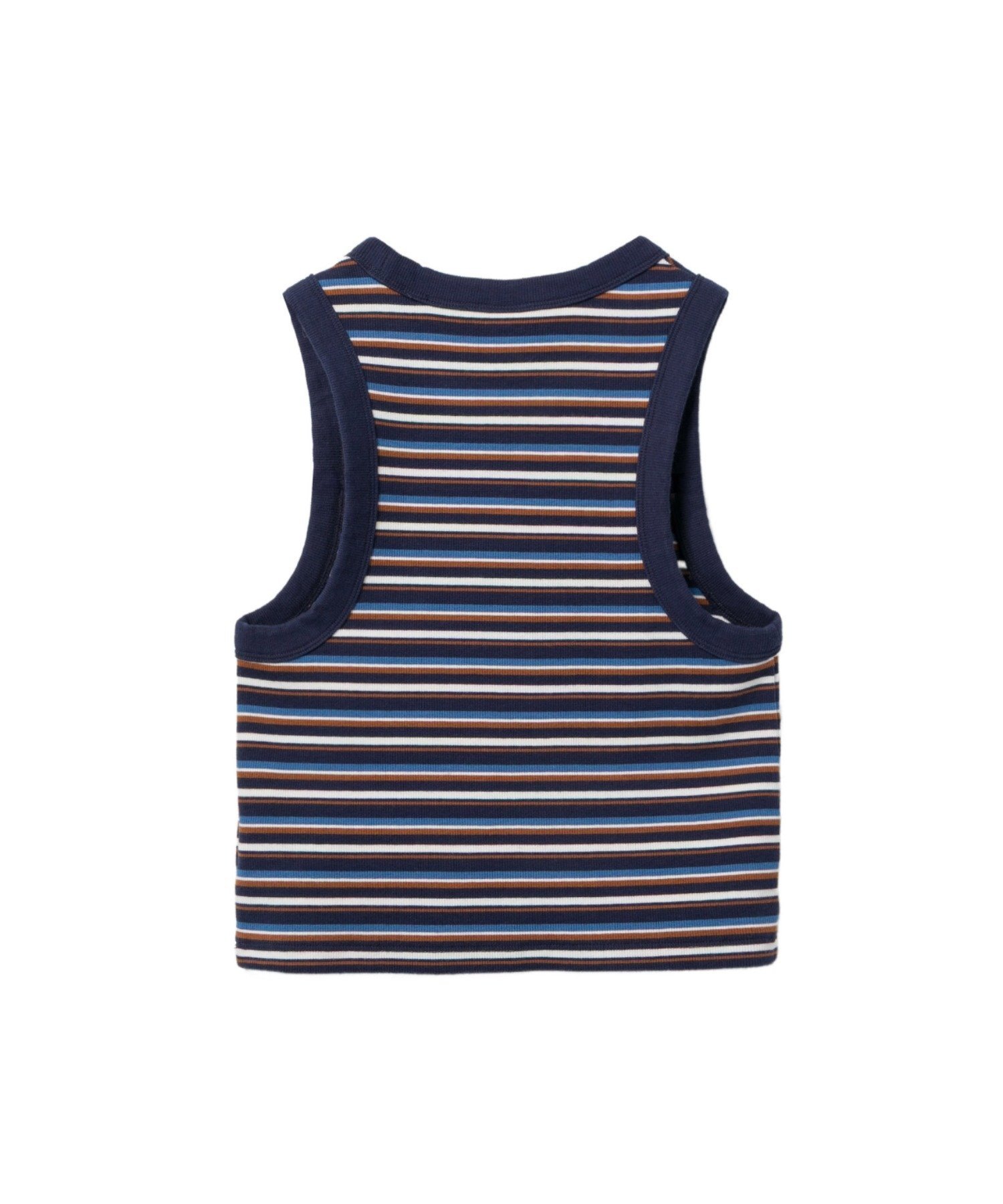 APEE BABY EMBROIDERY STRIPE CROP TANK TOP ア ベイシング エイプ トップス ノースリーブ・タンクトップ ブルー
