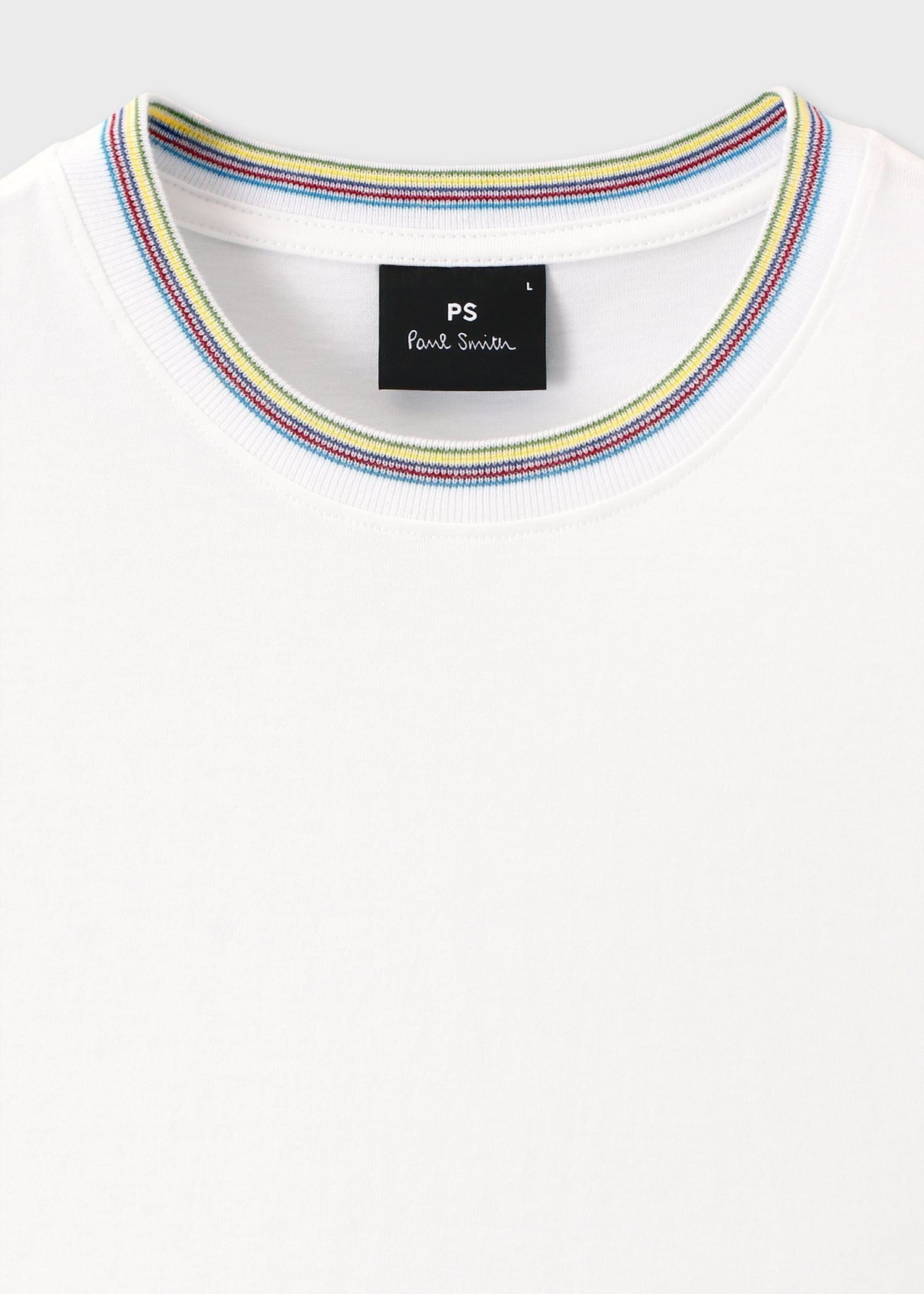 PS Paul Smith スポーツストライプリブ 半袖カットソー ポール・スミス トップス カットソー・Tシャツ ホワイト ブラック【送料無料】