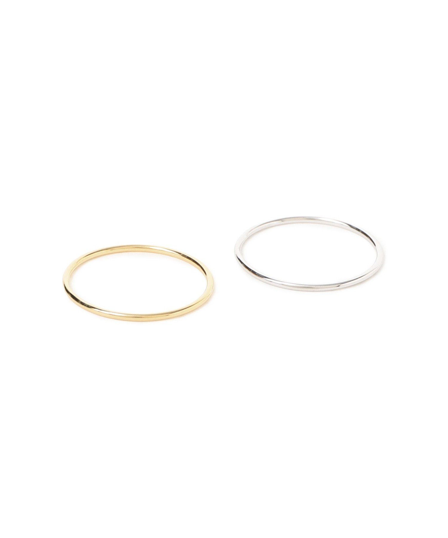 Ray BEAMS シルバー 2本SET 細 リング ビームス ウイメン アクセサリー・腕時計 リング・指輪 ゴールド【送料無料】