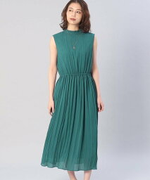 アンタイトル 【SALE／50%OFF】UNTITLED シアージョーゼットノースリーブワンピース アンタイトル ワンピース・ドレス その他のワンピース・ドレス グリーン ピンク ネイビー【送料無料】