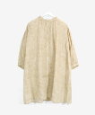 【SALE/40%OFF】STUDIO PICONE 麻100%総柄プリントロングブラウス スタジオピッコーネ トップス シャツ・ブラウス イエロー ブルー ホワイト ベージュ【送料無料】
