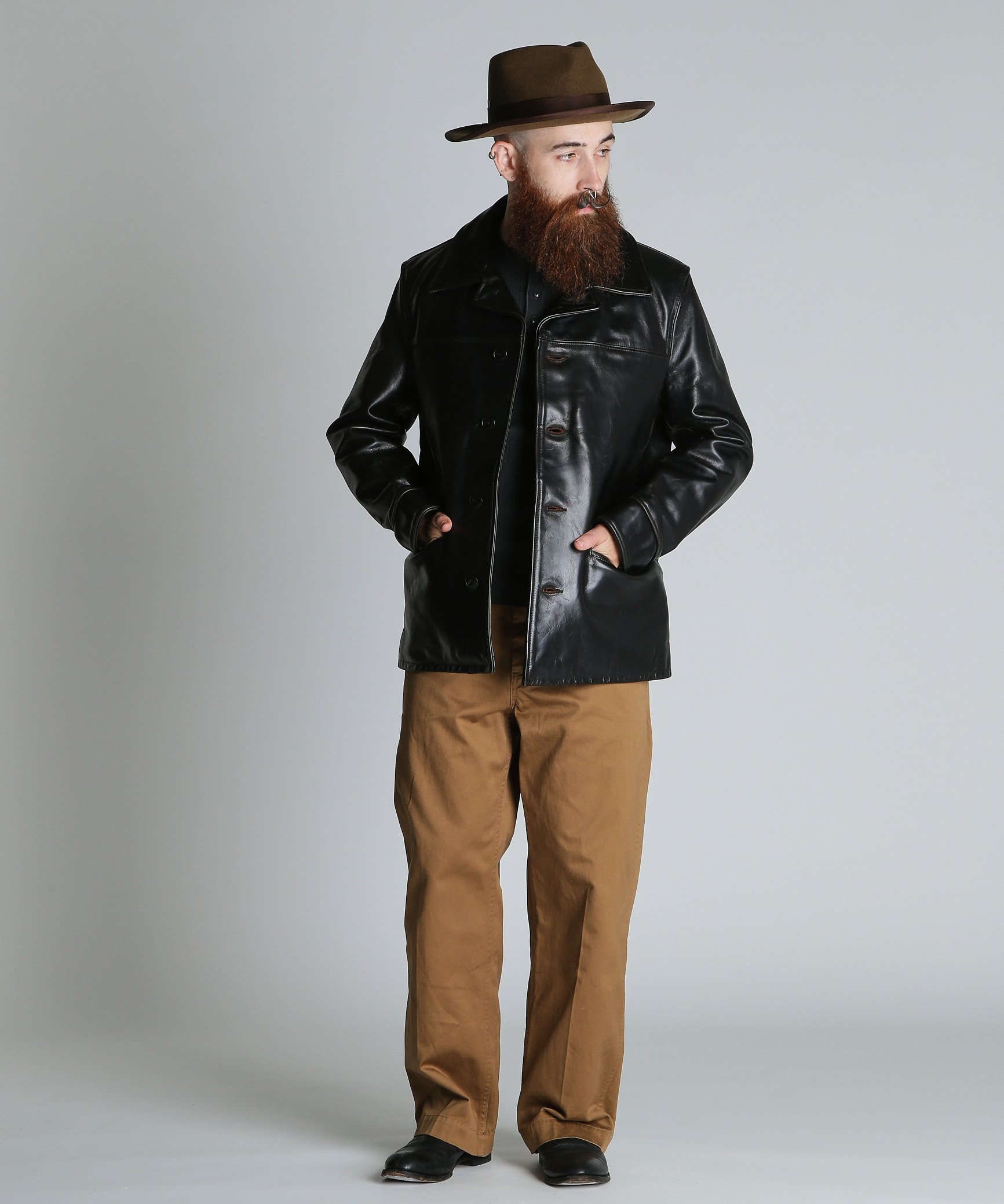 Schott 632US LEATHER CARCOAT/カーコート ショット ジャケット・アウター ライダースジャケット ブラック【送料無料】