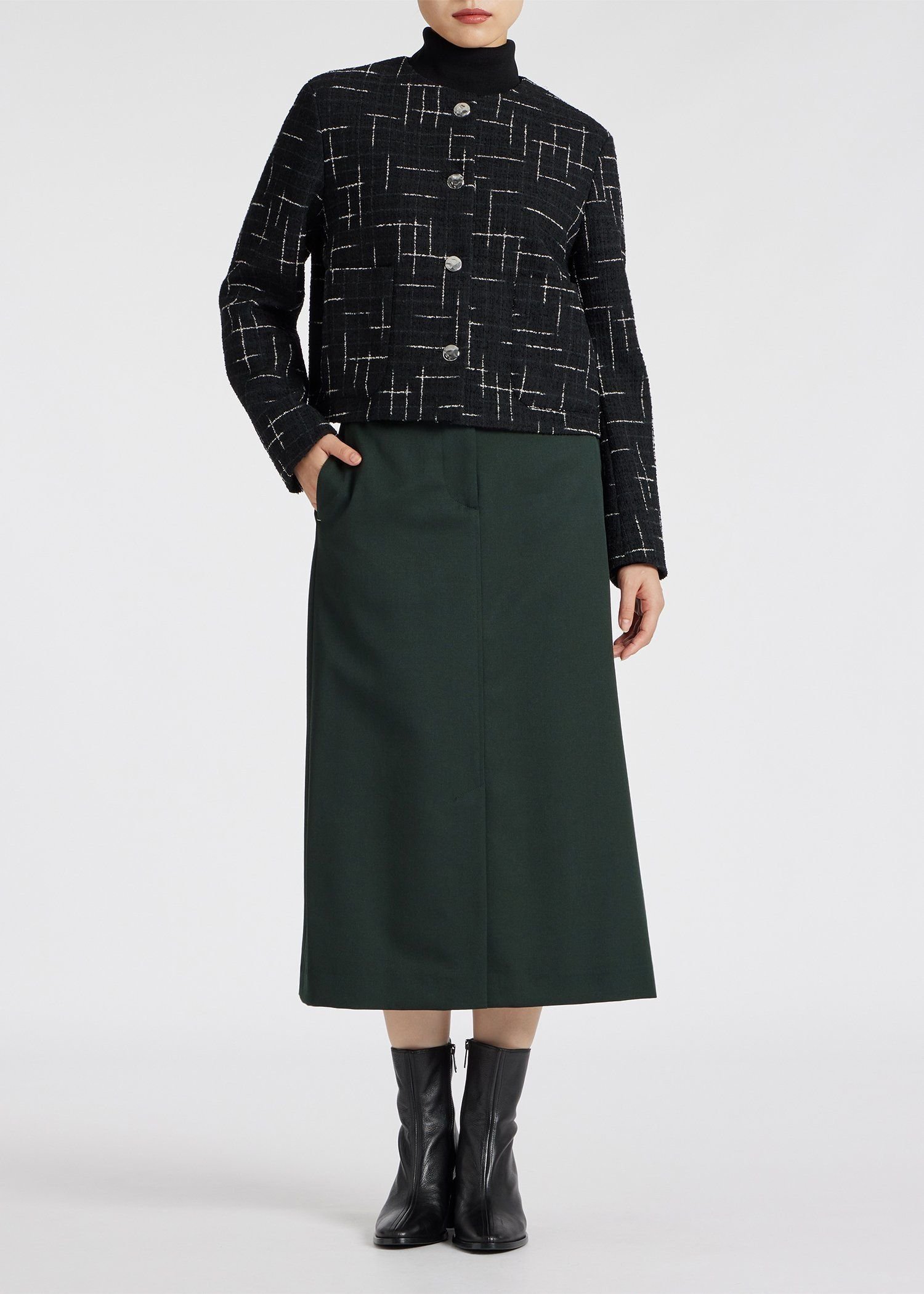 【SALE／30%OFF】Paul Smith ウィメンズ ギャバ ストレートシルエット スカート ポール・スミス スカート その他のスカート パープル【送料無料】