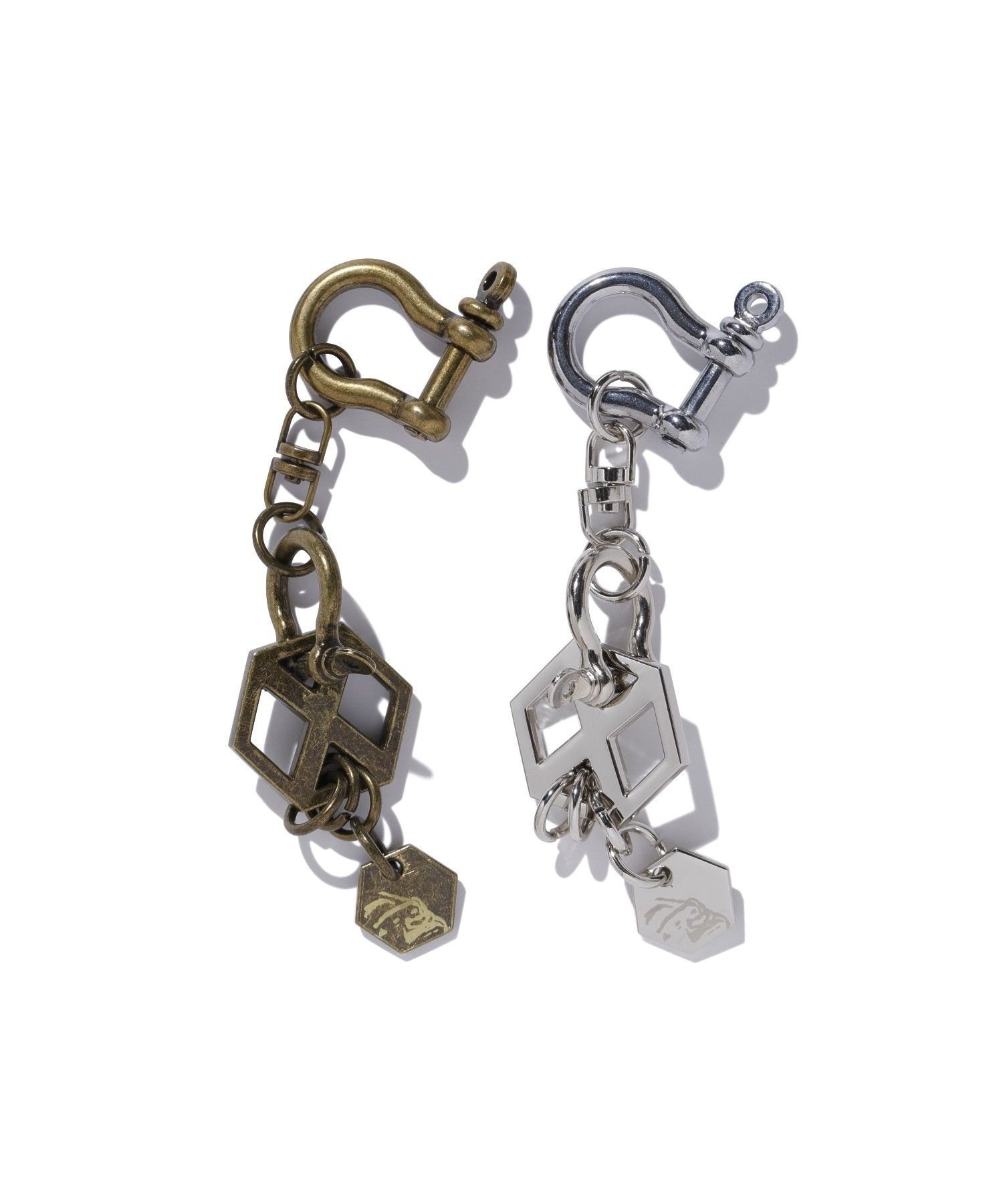 XLARGE X KEY CHAIN エクストララージ アクセサリー・腕時計 その他のアクセサリー・腕時計 シルバー ゴールド