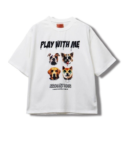 CORISCO CORISCOアニマルROCK柄Tシャツ(MENS)(WOMENS) サンコーバザール トップス カットソー・Tシャツ