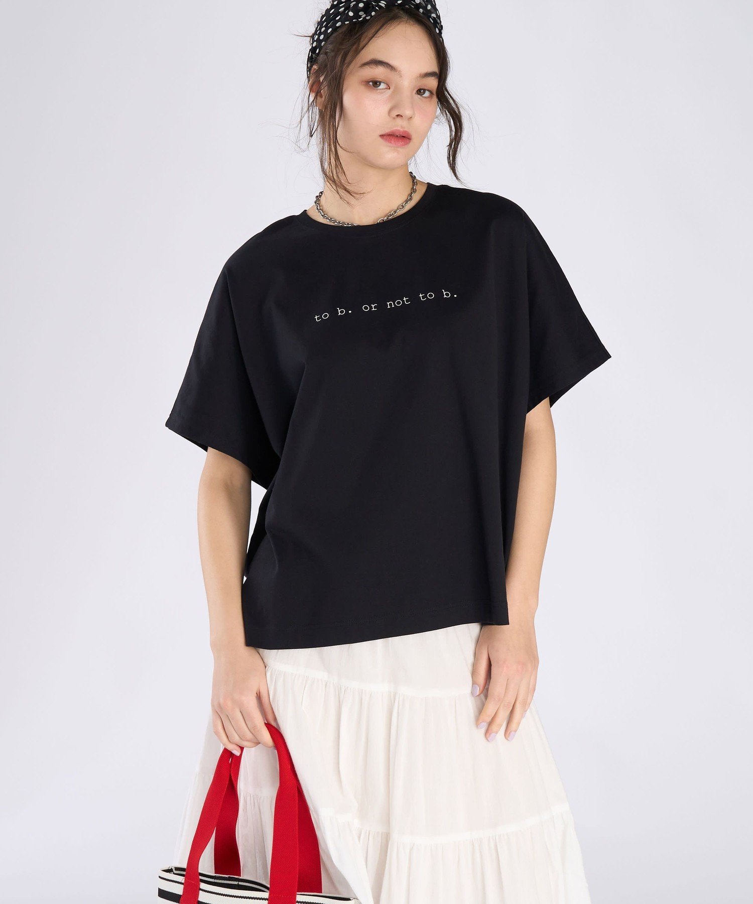 To b. by agnes b. To b. by agnes b. * NEEDBY heritage TO B. OR NOT TO B. BIG TS アニエスベー トップス カットソー・Tシャツ ブラック【送料無料】