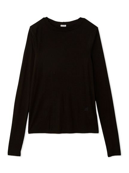 【SALE／50%OFF】Mila Owen ウールテンセルシアーロングTシャツ ミラオーウェン トップス カットソー・Tシャツ ベージュ ブラック ホワイト stylife-15528736 Rakuten Fashion サンプル画像2