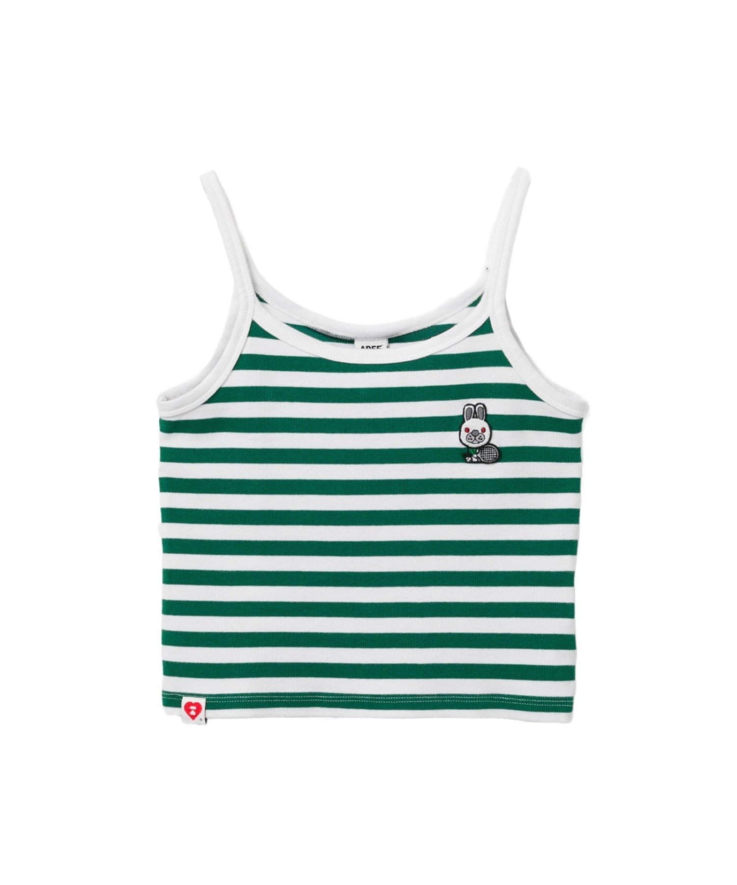 A BATHING APE BABY DOPPY BADGE STRIPE CAMISOLE ア ベイシング エイプ トップス キャミソール グリーン ネイビー
