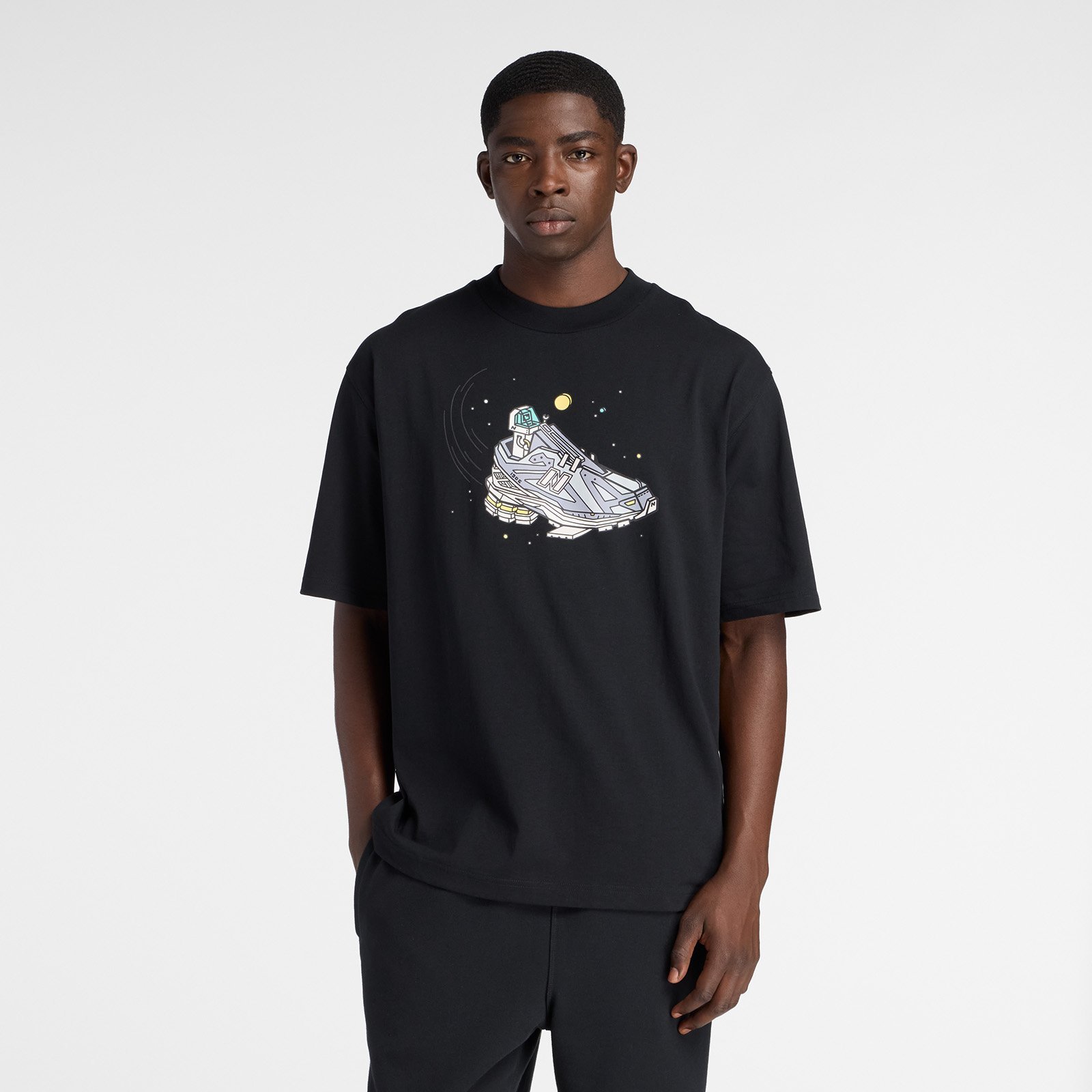 New Balance Ghica シャトルTシャツ ニューバランス トップス カットソー・Tシャツ ブラック【送料無料】