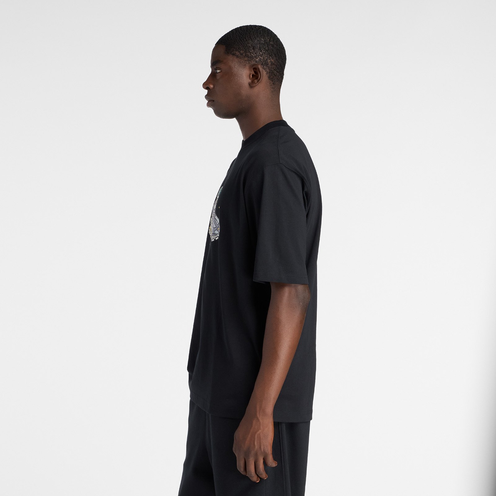Ghica シャトルTシャツ ニューバランス トップス カットソー・Tシャツ ブラック