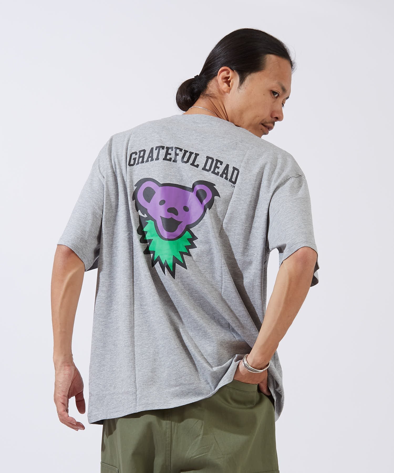 improves GRATEFUL DEAD オーバーサイズ 半袖Tシャツ インプローブス トップス カットソー・Tシャツ オレンジ グレー ホワイト