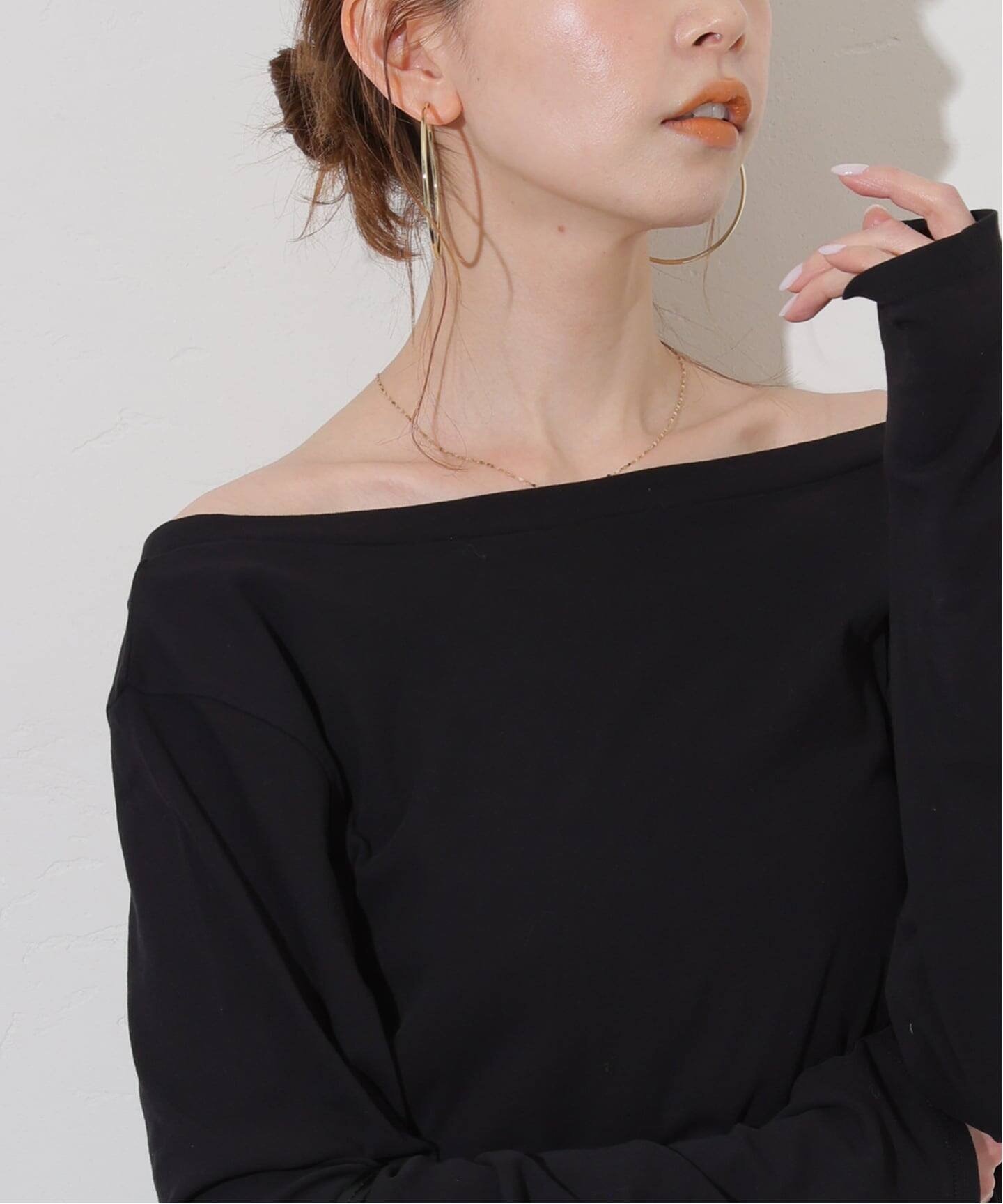 JOURNAL STANDARD 《追加》シアーフライス2WAYロングスリーブ ジャーナル スタンダード トップス カットソー・Tシャツ ホワイト ブラック ブラウン