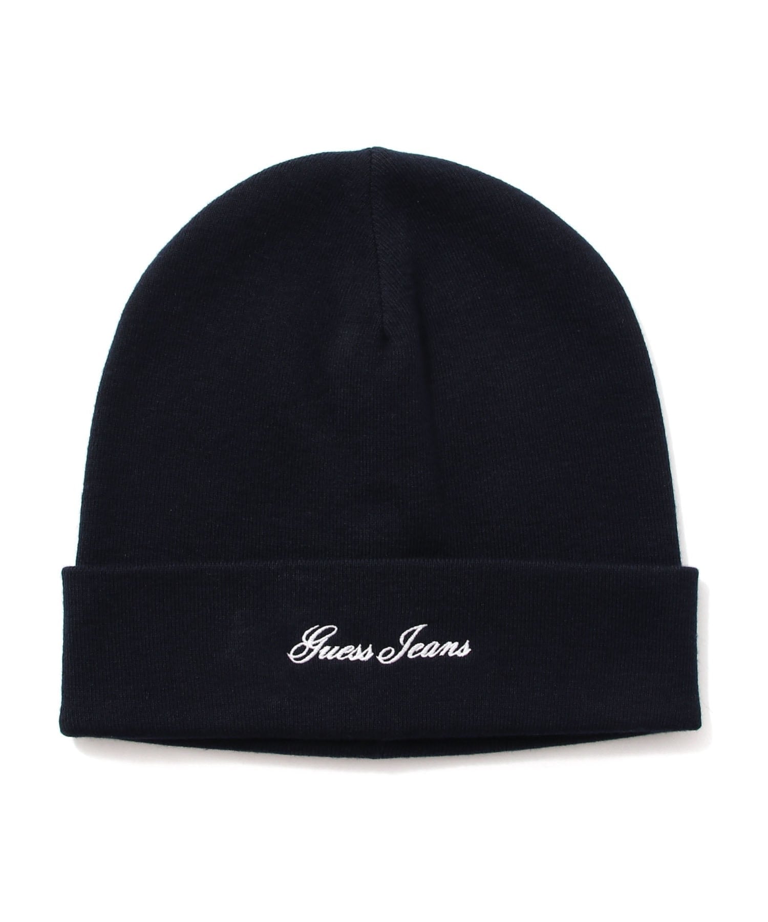 GUESS JEANS/(U)GUESS JEANS EMB BEANIE ゲス 帽子 ニット帽・ビーニー ネイビー