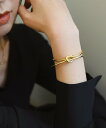 【SALE/53%OFF】styiro styiro/ノットメタルバングル イストワール アクセサリー・腕時計 ブレスレット・バングル シルバー ゴールド