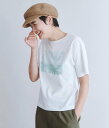 楽天Rakuten FashionSIPULI Organic Cotton グラフィックフォトTシャツ[along with natural beautiness] シプリ トップス カットソー・Tシャツ ホワイト【送料無料】