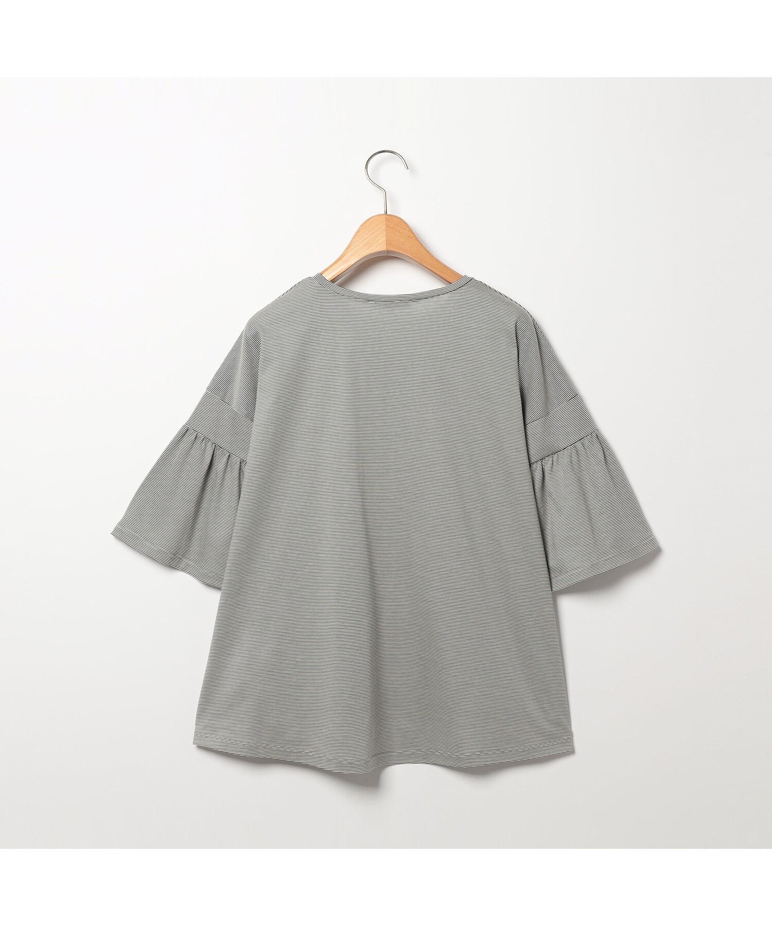 SCAPA コンパクトボーダーカットソー スキャパ トップス カットソー・Tシャツ グリーン ネイビー