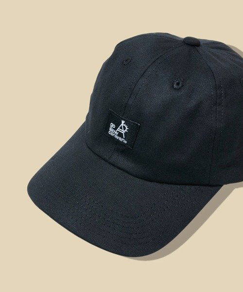 go slow caravan ライトキャンバス ロゴBBキャップ ゴースローキャラバン 帽子 キャップ ベージュ ネイビー ブラック