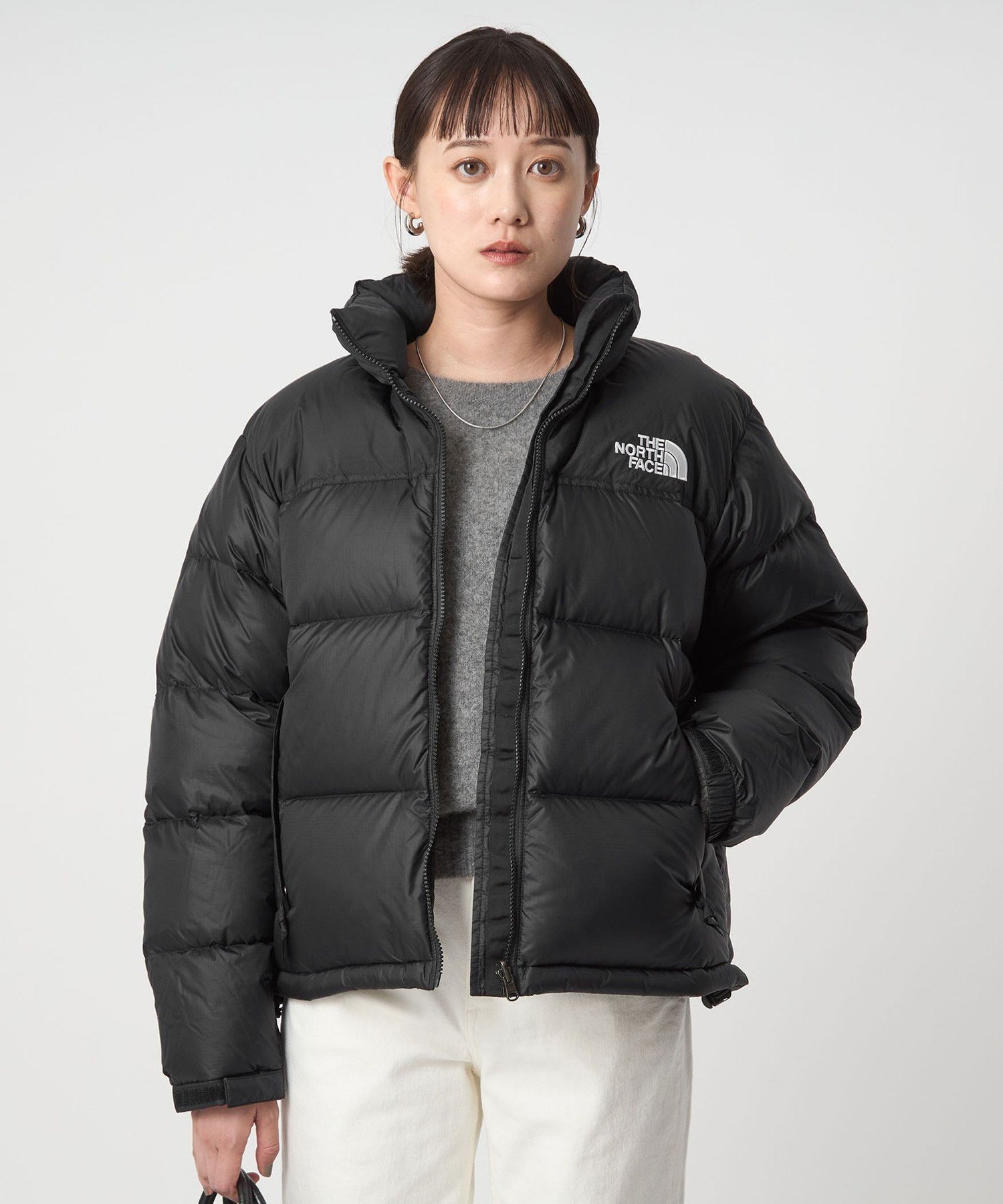 UNITED ARROWS green label relaxing ＜THE NORTH FACE＞ショート ヌプシ ジャケット ユナイテッドアローズ グリーンレーベルリラクシング ジャケット・アウター ダウンジャケット・ダウンベスト ブラック ベージュ【送料無料】のサムネイル