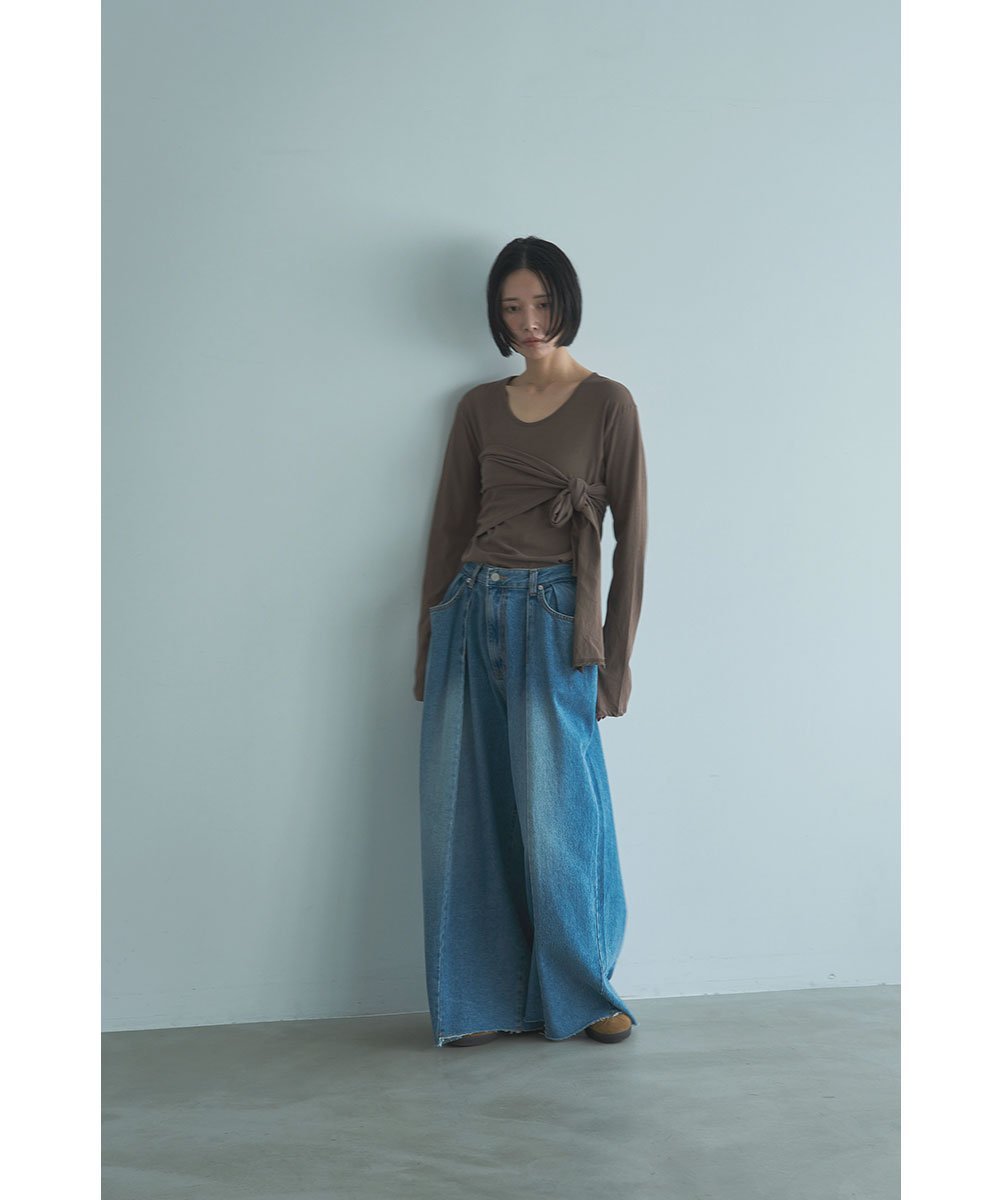 marjour SCARF SET T-SHIRT マージュール トップス カットソー・Tシャツ