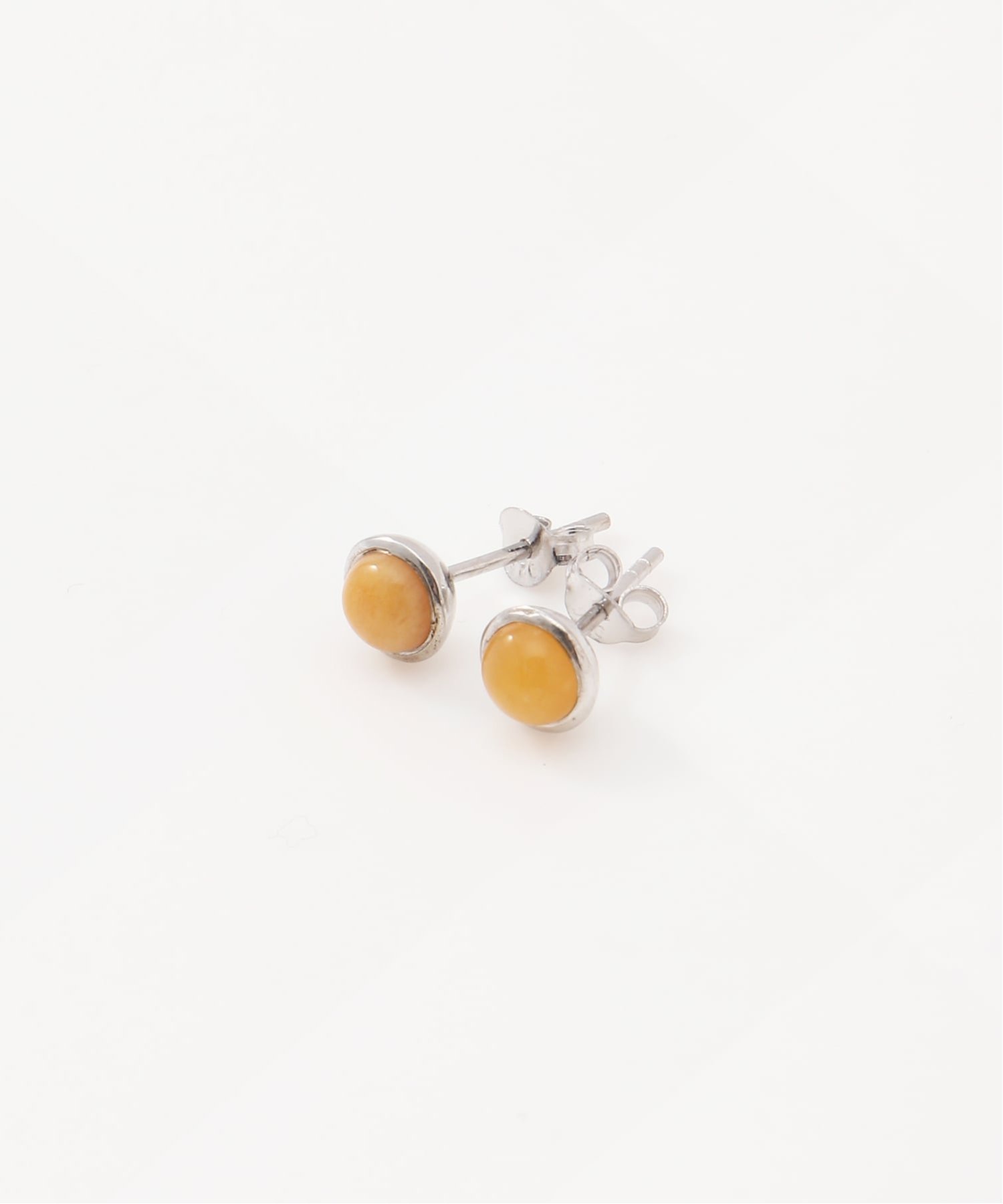 SCALABLANCHE SCALABLANCHE/(U)イエローアゲートピアス(SV925) スカラ アクセサリー・腕時計 ピアス シルバー【送料無料】